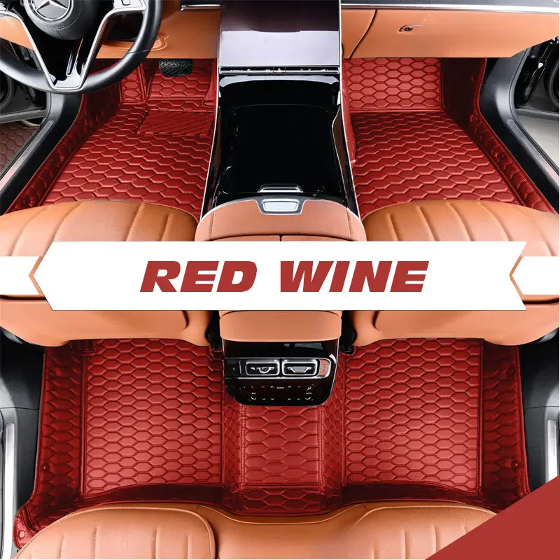 DriveMax Leather Floor Mats Covers | Heavy Duty, Universal Fit Floor Mats for Cars, SUVs, and Trucks
