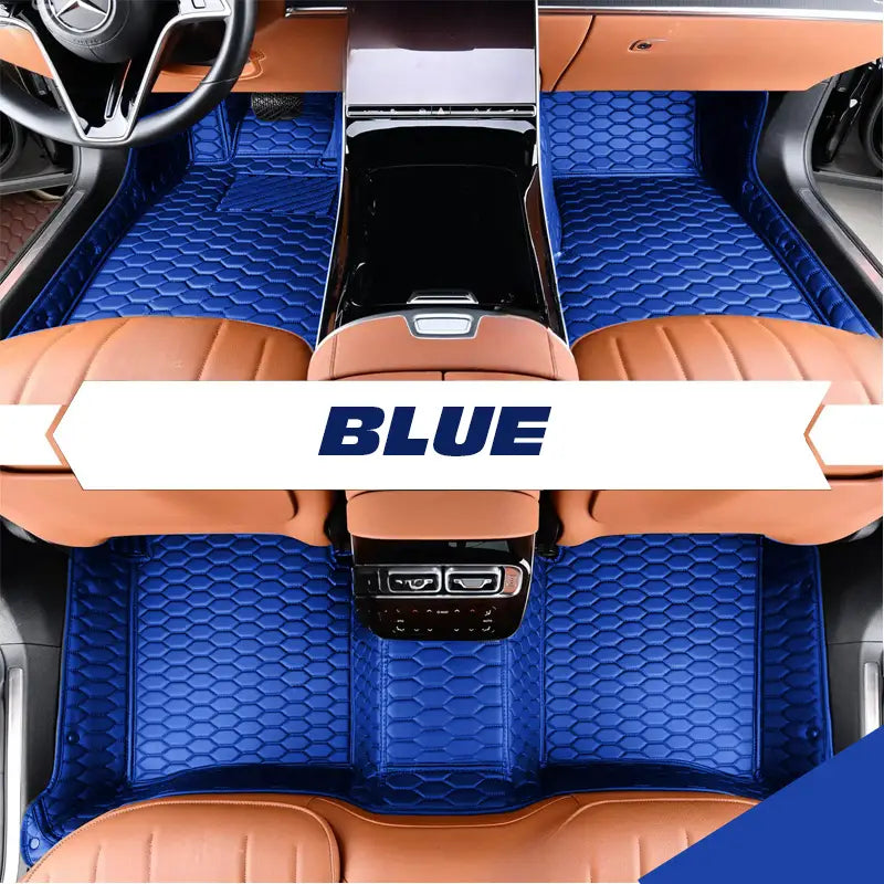 DriveMax Leather Floor Mats Covers | Heavy Duty, Universal Fit Floor Mats for Cars, SUVs, and Trucks