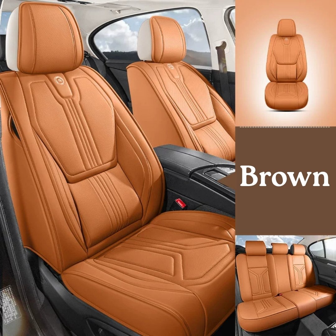 All-Season Breathable Nappa Leather Car Seat Covers