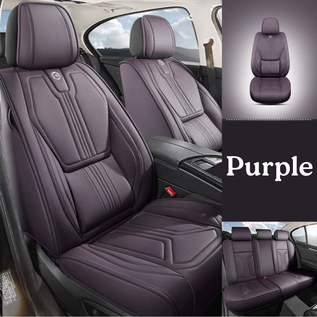 All-Season Breathable Nappa Leather Car Seat Covers