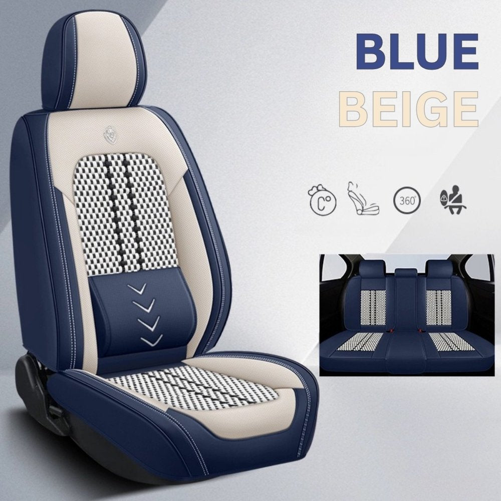 Nozel Lumbar Support Seat Cover, Custom Fit All-Season Seat Cushion for Car