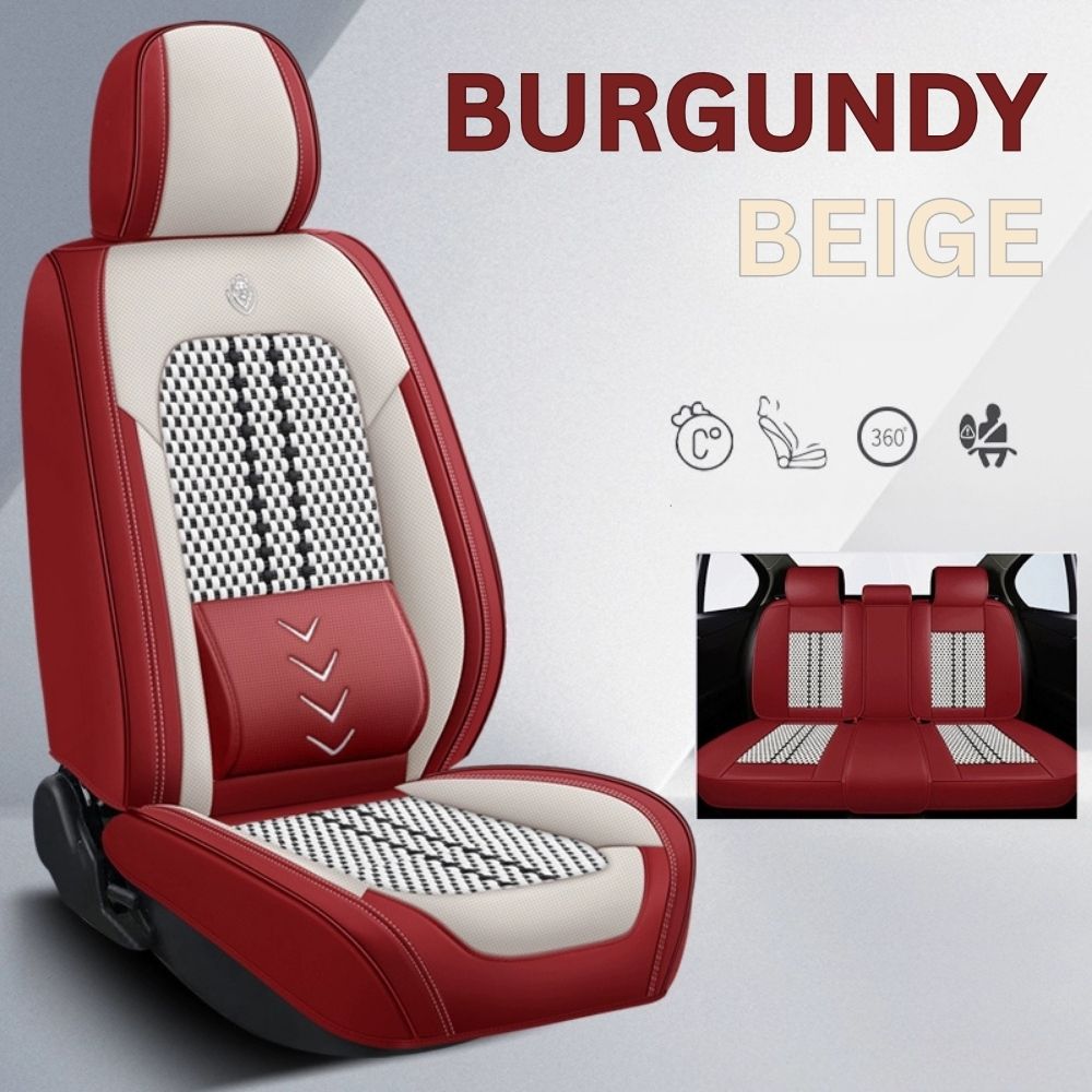 Nozel Lumbar Support Seat Cover, Custom Fit All-Season Seat Cushion for Car