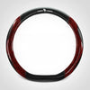 Crystal Peach Carbon Fiber High-Grade Anti-Slip Car Steering Wheel Cover