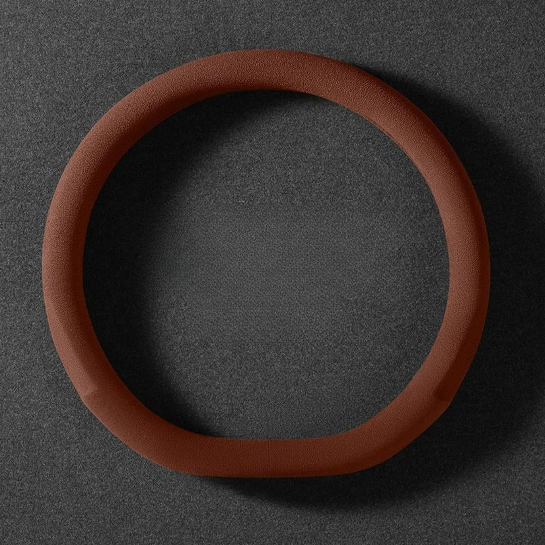 Dedicated Suede Steering Wheel Cover | Anti-Slip & Sweat-Absorbing