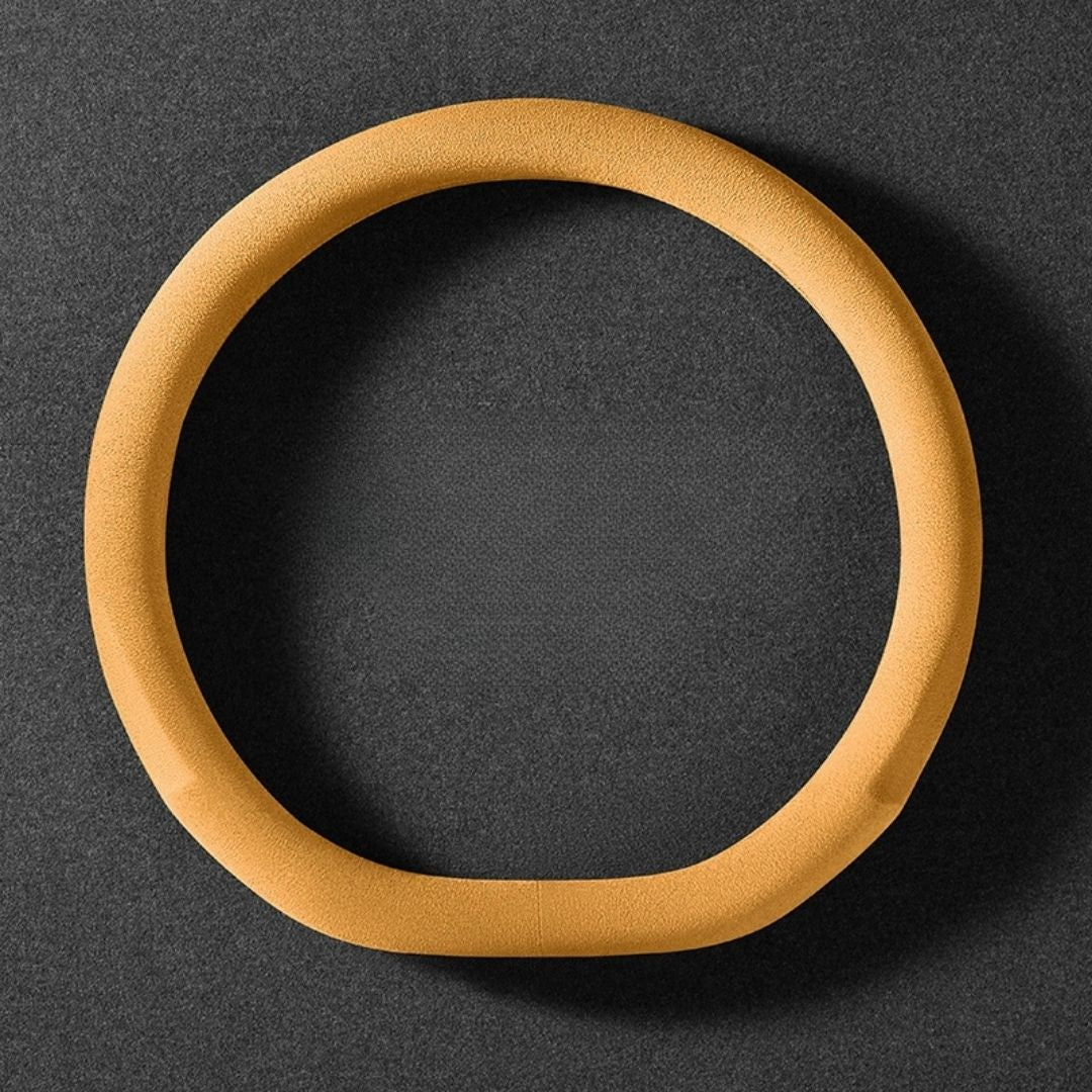 Dedicated Suede Steering Wheel Cover | Anti-Slip & Sweat-Absorbing