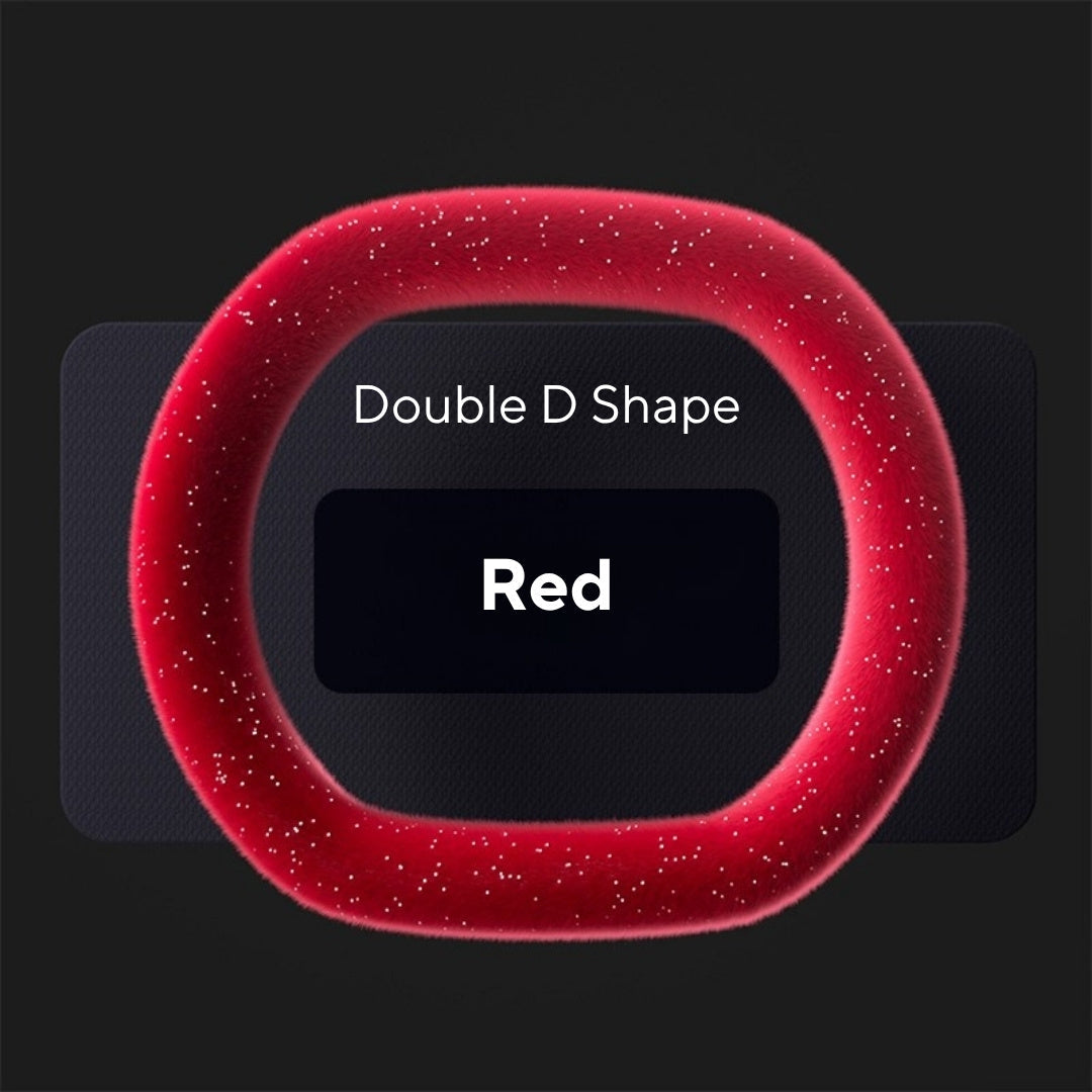 Winter Starry Plush Steering Wheel Cover | Anti-Slip, Sweat-Absorbing & Self-Heating