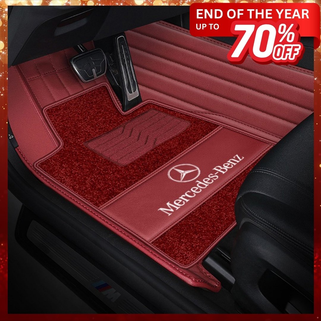 Lennox Full-enclosed Leather Car Floor Mats - Logo Customizable