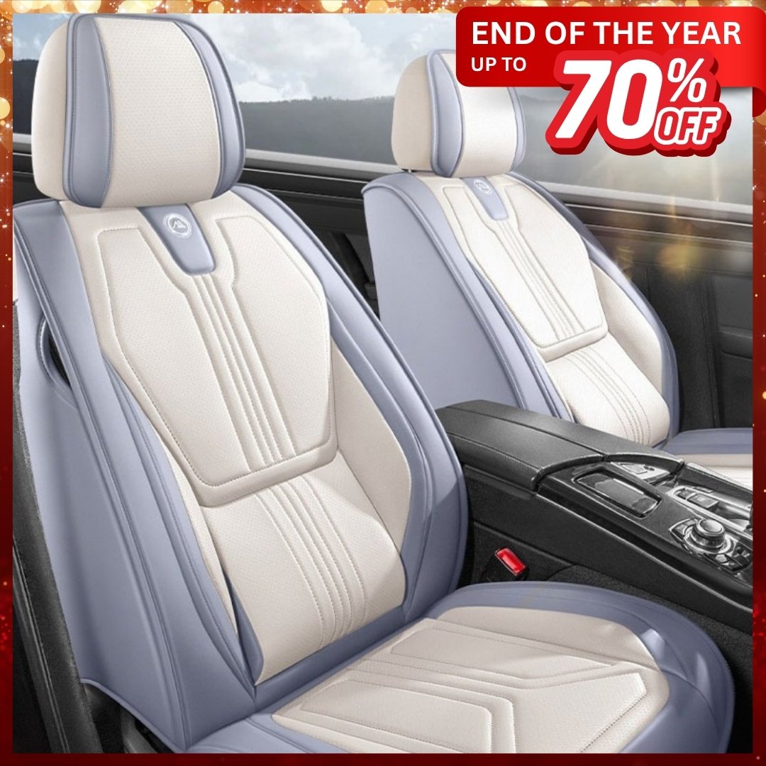 All-Season Breathable Nappa Leather Car Seat Covers