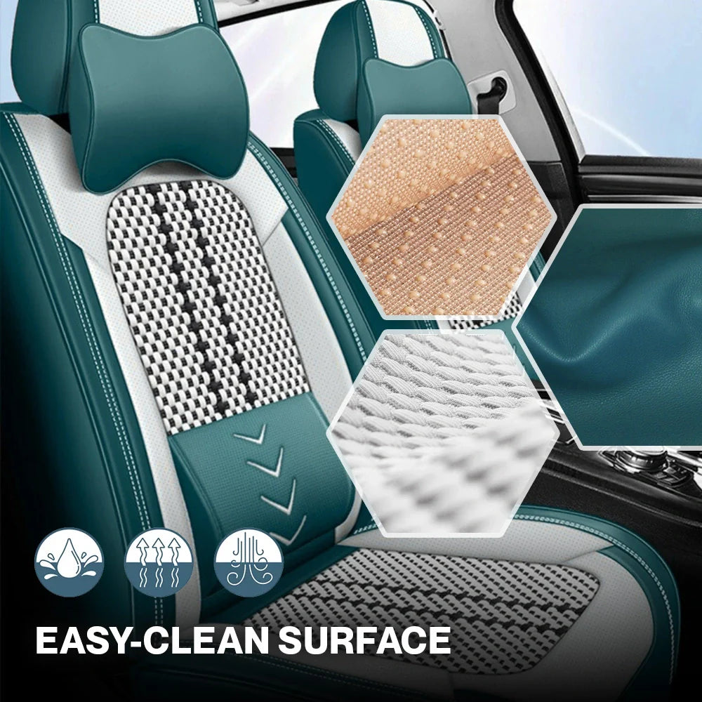 Nozel Lumbar Support Seat Cover, Custom Fit All-Season Seat Cushion for Car