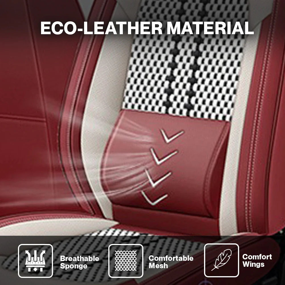 Nozel Lumbar Support Seat Cover, Custom Fit All-Season Seat Cushion for Car