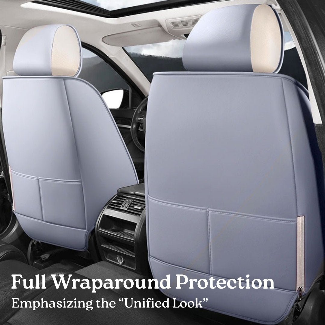 All-Season Breathable Nappa Leather Car Seat Covers
