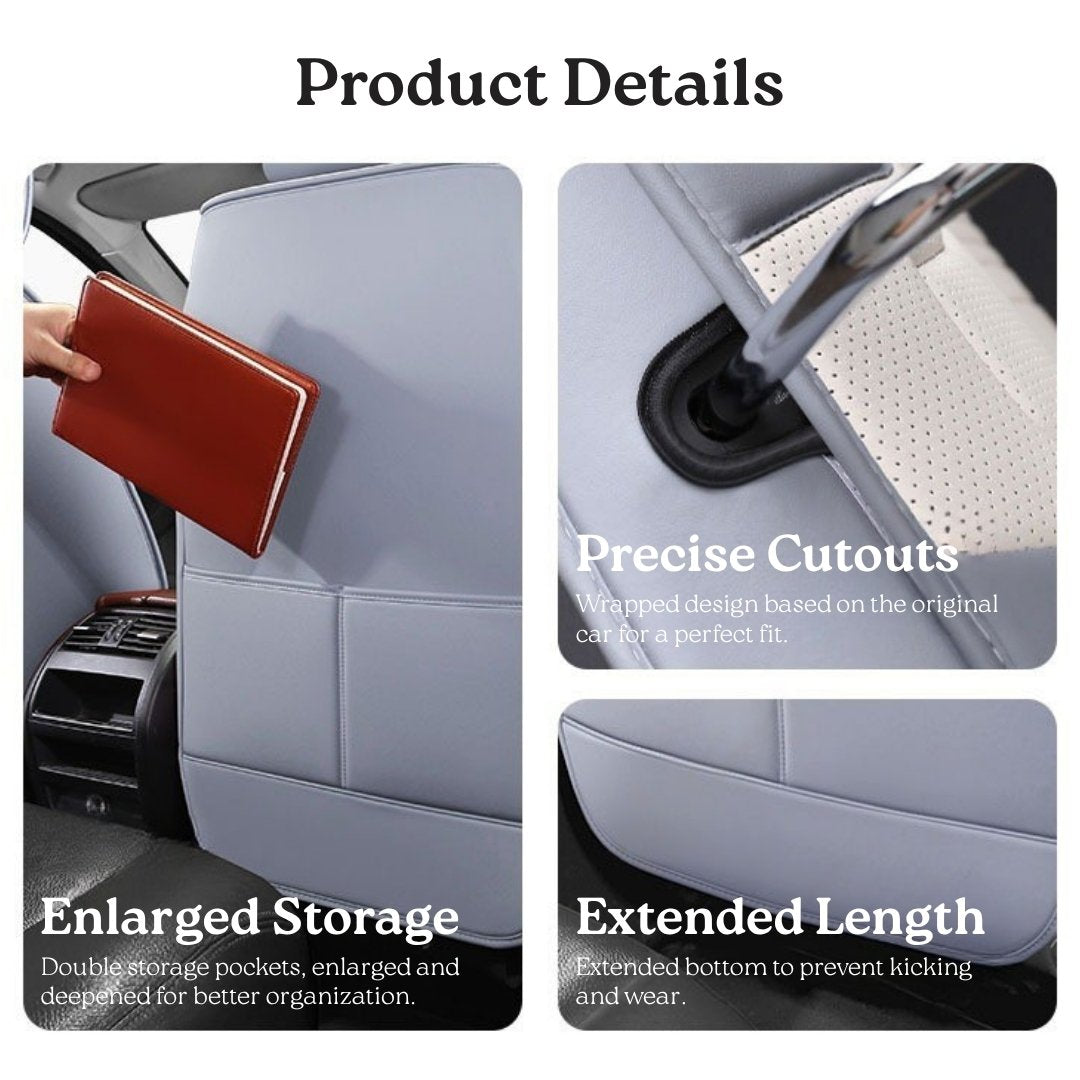 All-Season Breathable Nappa Leather Car Seat Covers