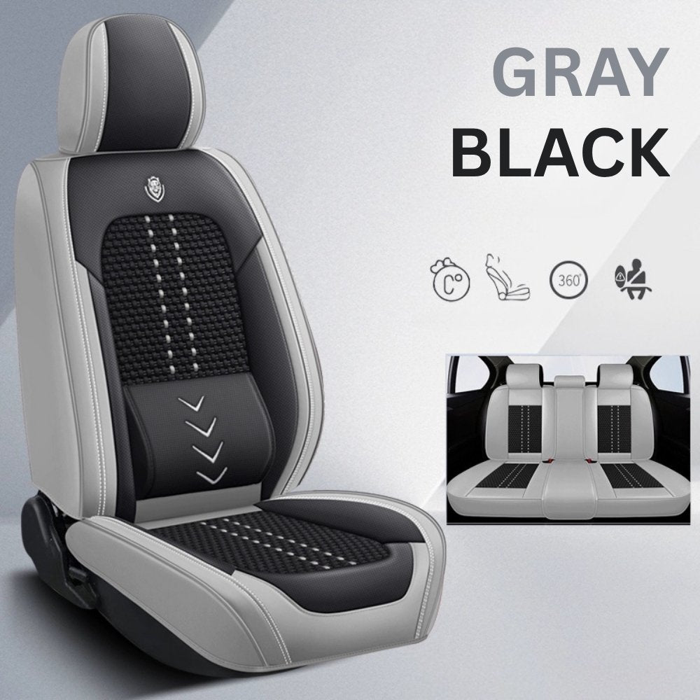 Nozel Lumbar Support Seat Cover, Custom Fit All-Season Seat Cushion for Car