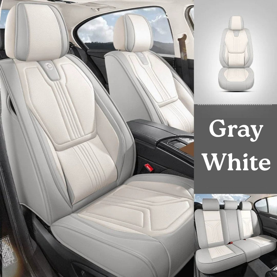 All-Season Breathable Nappa Leather Car Seat Covers