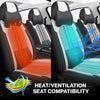 Nozel Lumbar Support Seat Cover, Custom Fit All-Season Seat Cushion for Car
