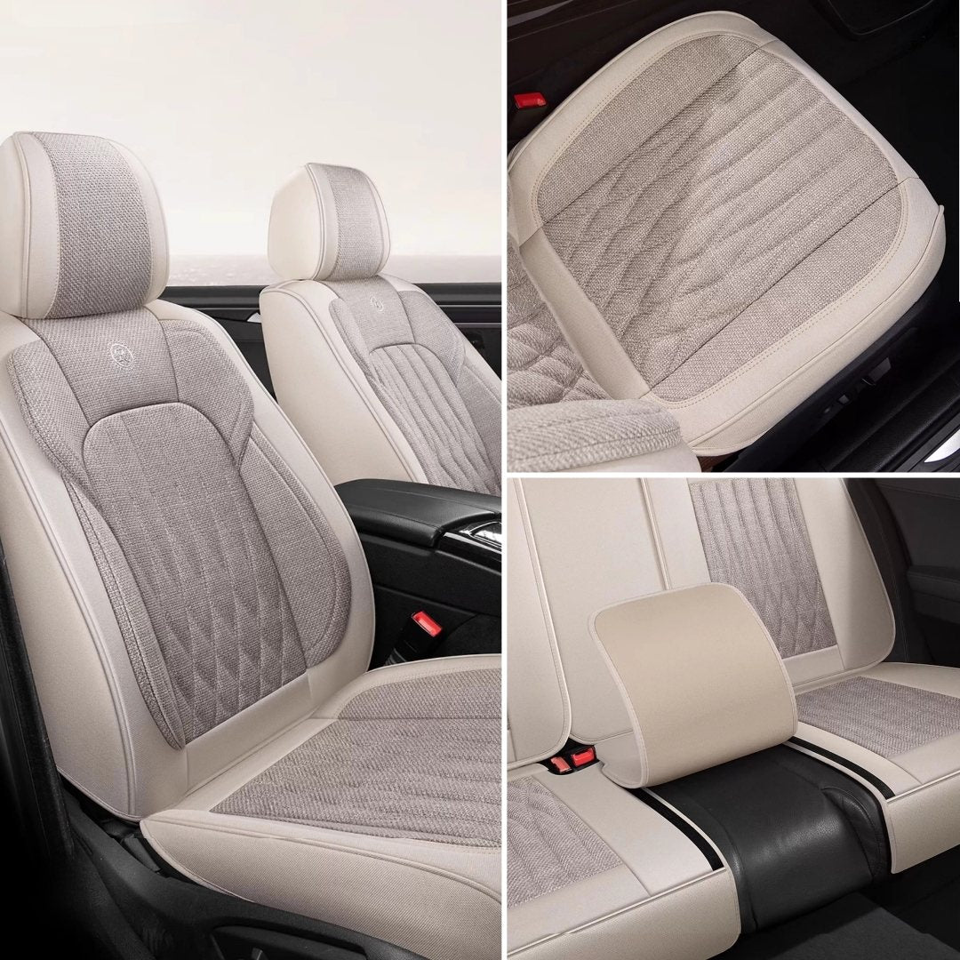 Special Comfortable Breathable Linen Fabric Car Seat Covers