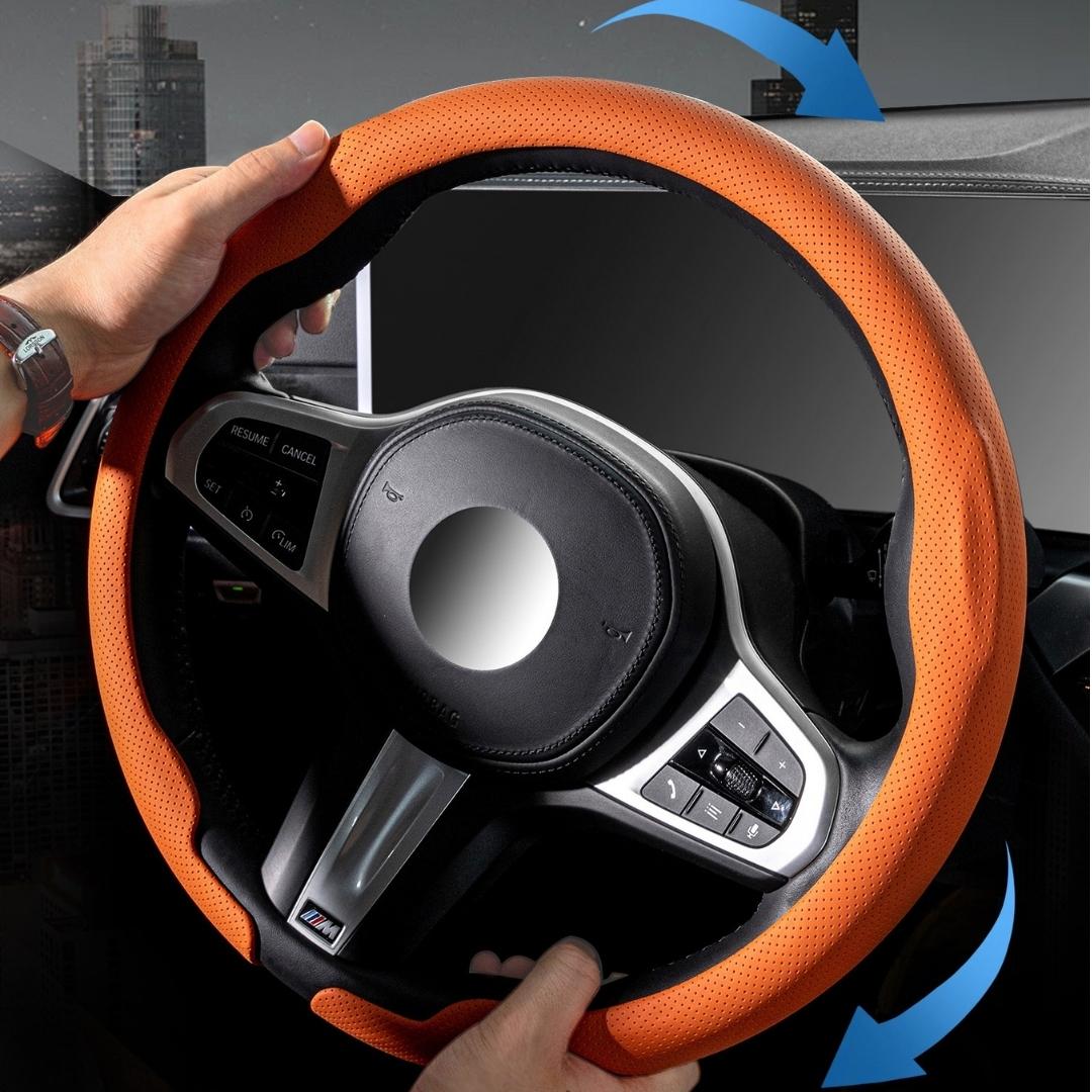 All-Season Universal Ultra-thin, Breathable, Non-slip and Sweat-absorbing Car Steering Wheel Cover