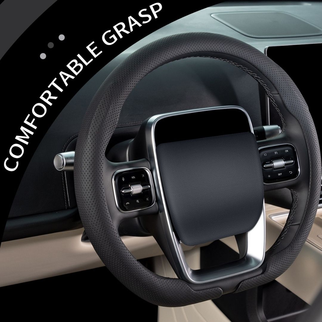 All-Season Universal Ultra-thin, Breathable, Non-slip and Sweat-absorbing Car Steering Wheel Cover