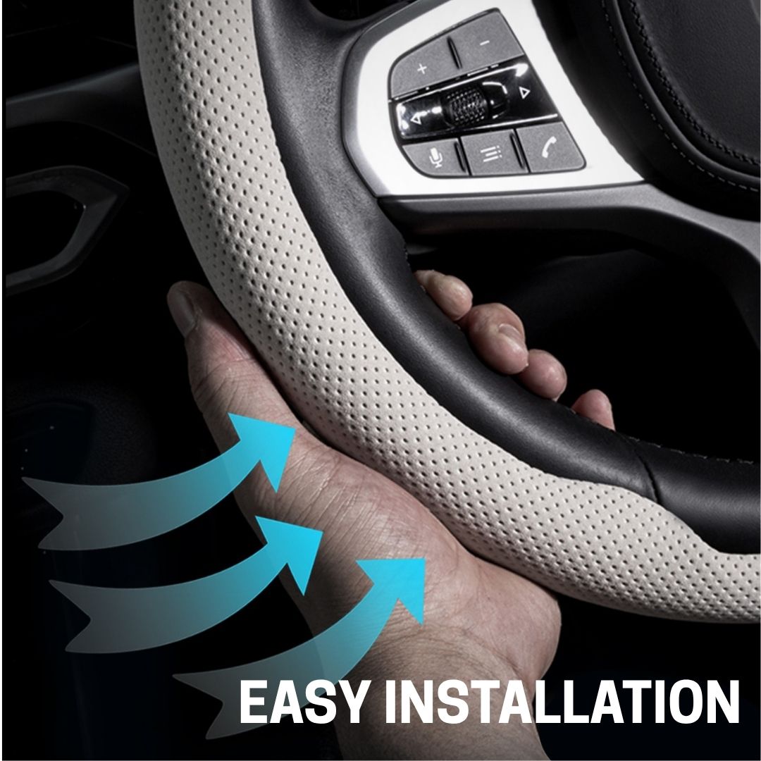 All-Season Universal Ultra-thin, Breathable, Non-slip and Sweat-absorbing Car Steering Wheel Cover