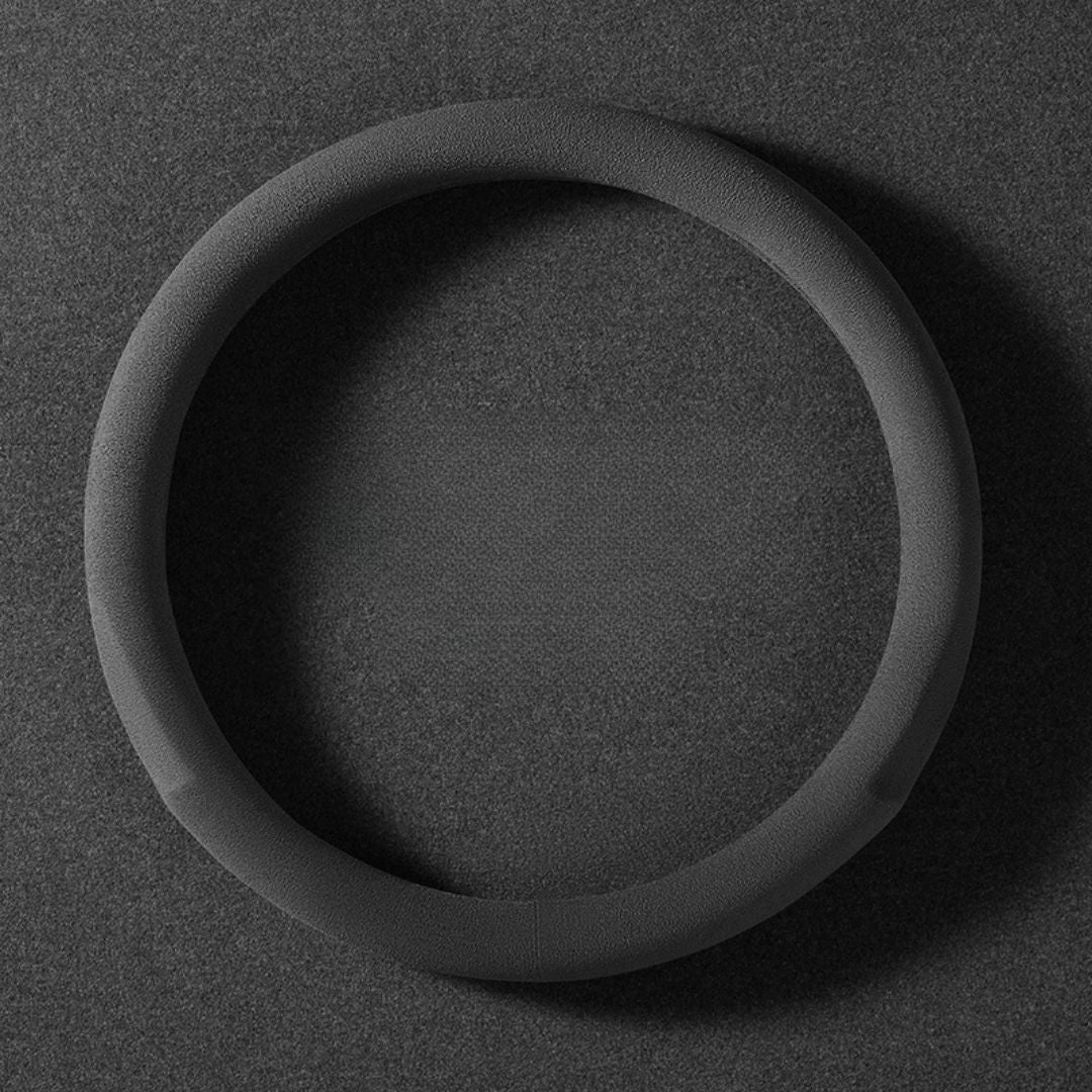 Dedicated Suede Steering Wheel Cover | Anti-Slip & Sweat-Absorbing