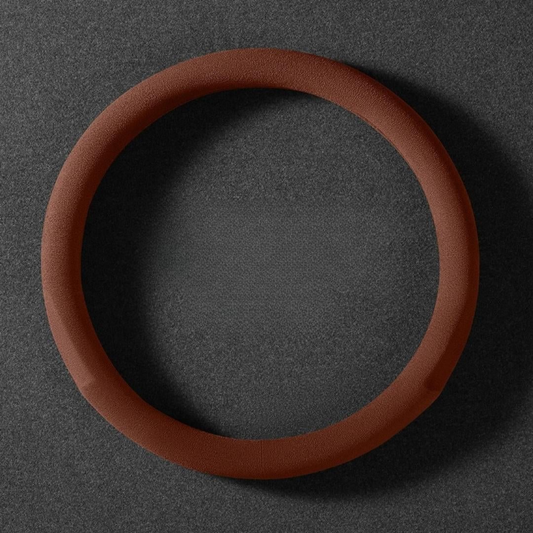 Dedicated Suede Steering Wheel Cover | Anti-Slip & Sweat-Absorbing