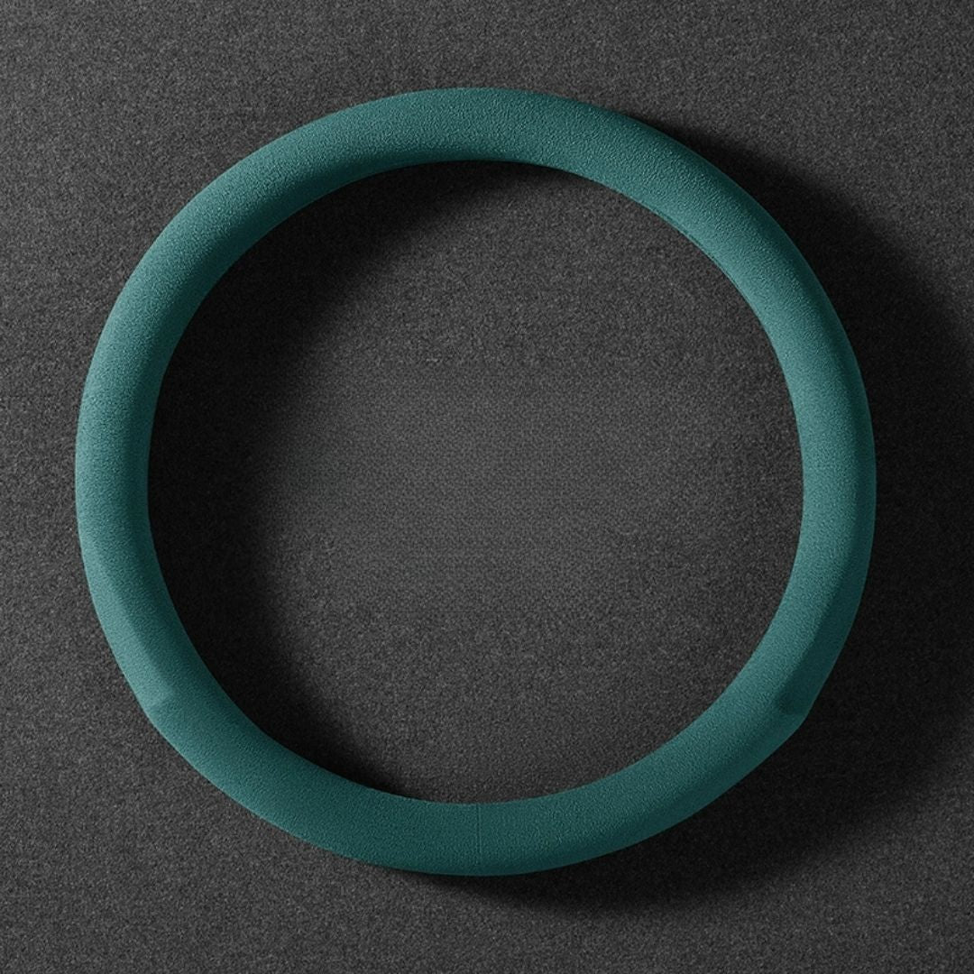 Dedicated Suede Steering Wheel Cover | Anti-Slip & Sweat-Absorbing