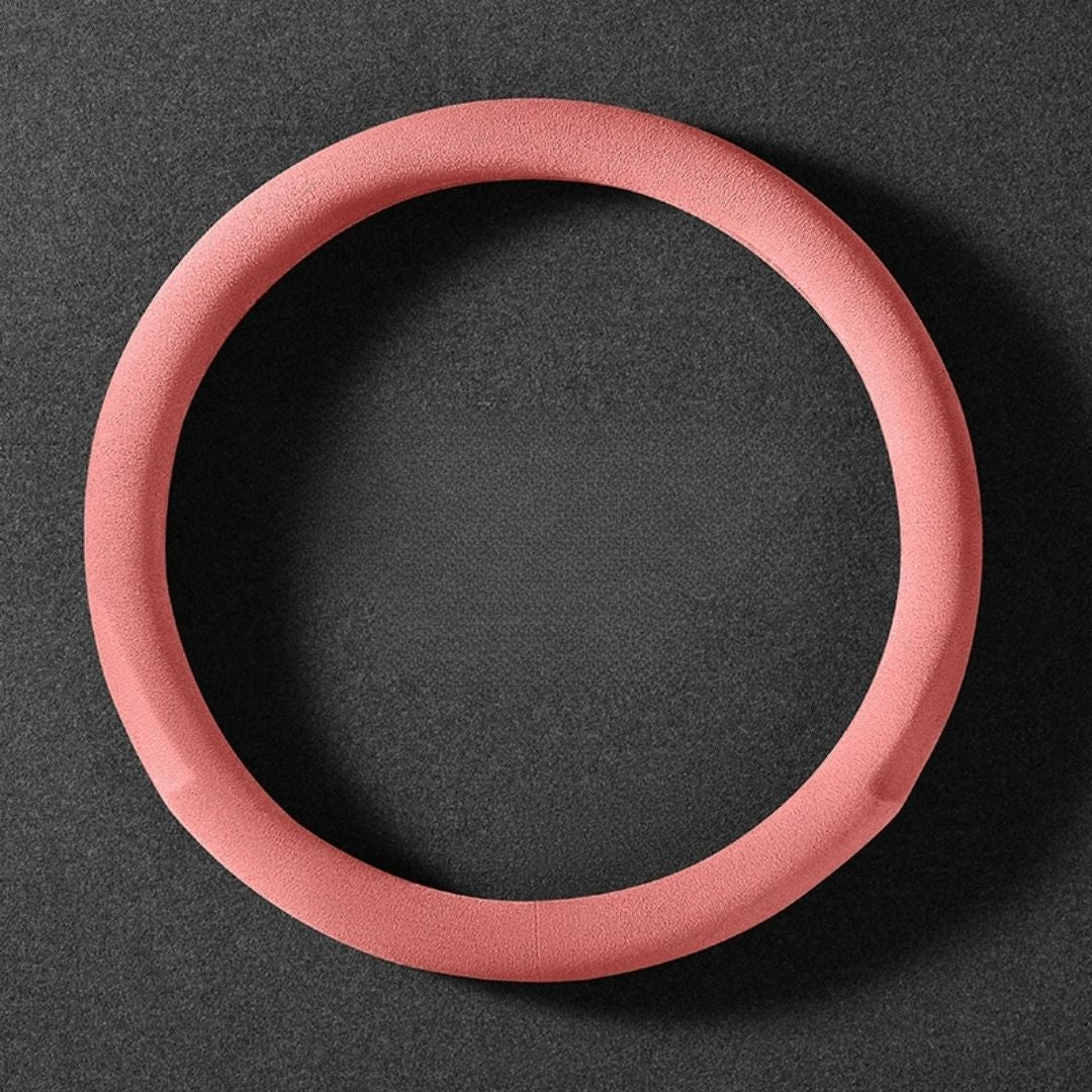 Dedicated Suede Steering Wheel Cover | Anti-Slip & Sweat-Absorbing