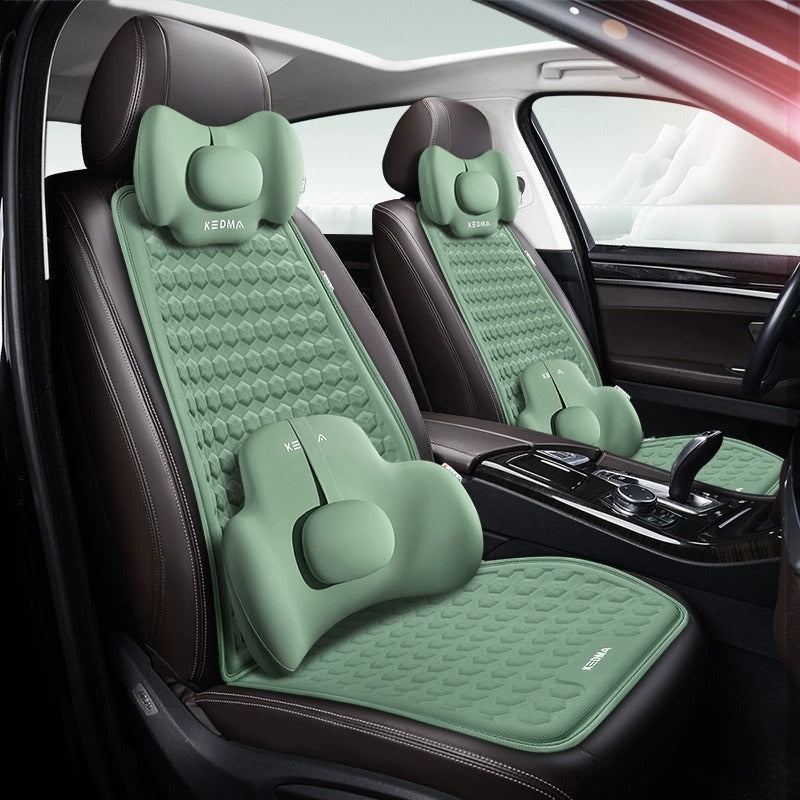 Summer Cool Car Cushion Set, High-Elastic Breathable Gel Cushion