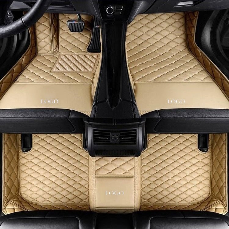 Elevate Leather Car Floor Mats with Logo Customizable
