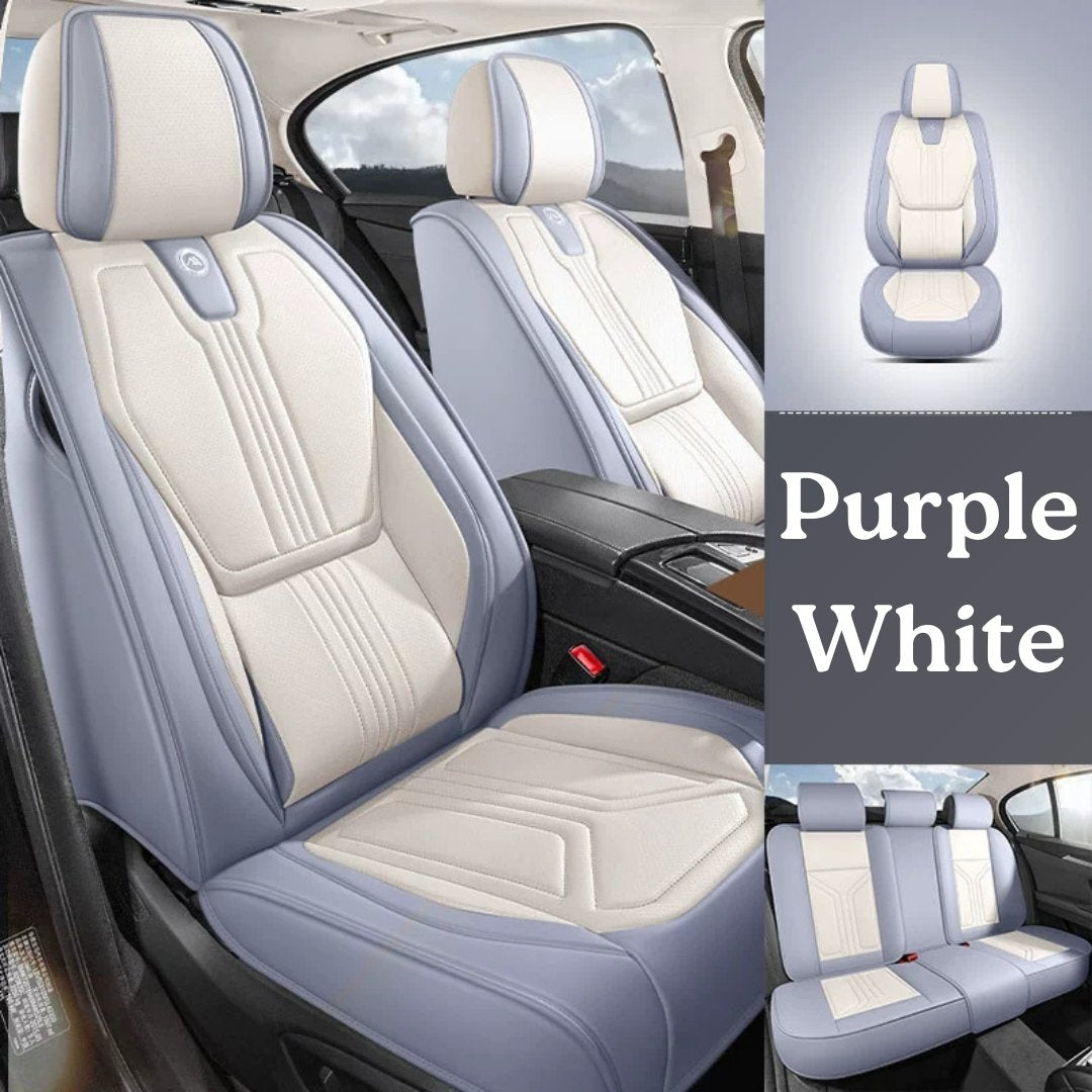 All-Season Breathable Nappa Leather Car Seat Covers