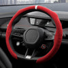 Suede Steering Wheel Cover – Anti-Slip, Ultra-Thin, 4-Season Universal Fit for D-Shaped Wheels (VW, BMW, etc.)