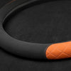 Rivo Suede Steering Wheel Cover – Non-Slip, Breathable, Sweat-Absorbing, 4-Season Universal Fit