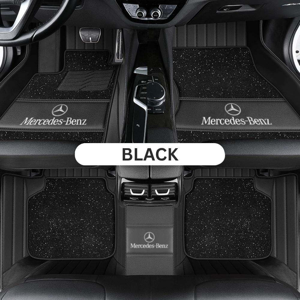 Starlise Sparkle Full-enclosed Leather Car Floor Mats - Logo Customizable