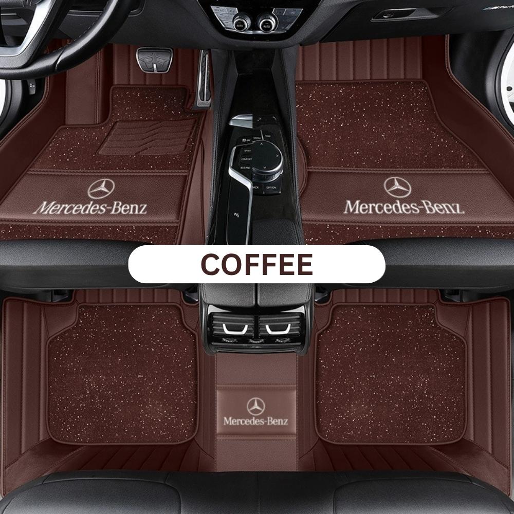 Starlise Sparkle Full-enclosed Leather Car Floor Mats - Logo Customizable