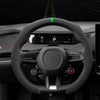 Suede Steering Wheel Cover – Anti-Slip, Ultra-Thin, 4-Season Universal Fit for D-Shaped Wheels (VW, BMW, etc.)