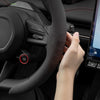 Suede Steering Wheel Cover – Anti-Slip, Ultra-Thin, 4-Season Universal Fit for D-Shaped Wheels (VW, BMW, etc.)