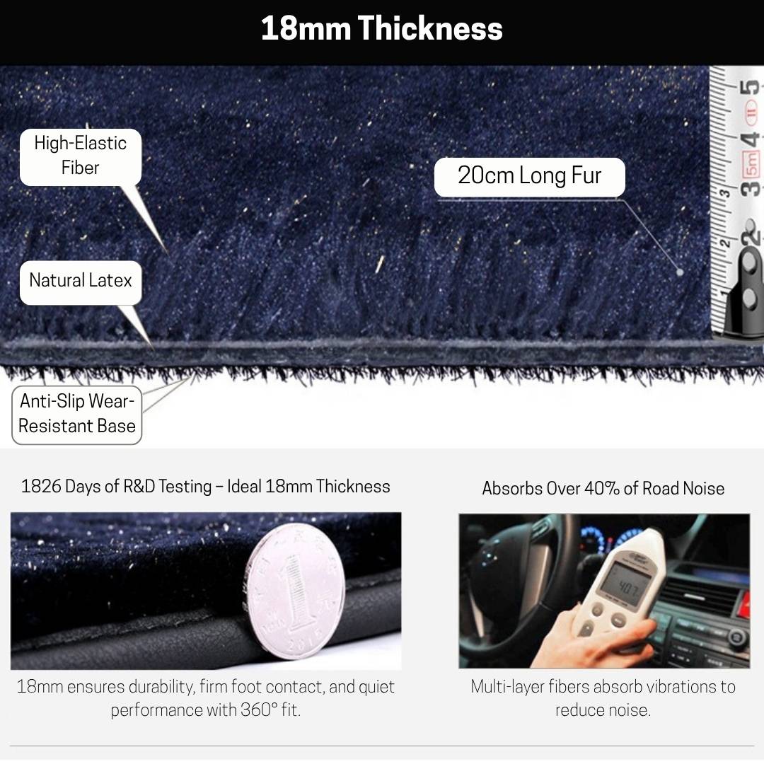 Starlight Car Floor Mat, Gypsophila Style, Easy to Clean