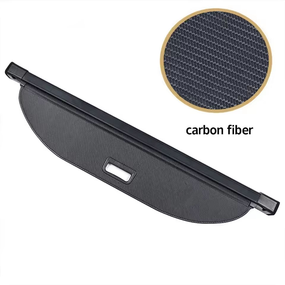 Universal Fit Rear Trunk Security Cover – Retractable Cargo Shade with Alloy Frame & PVC Material