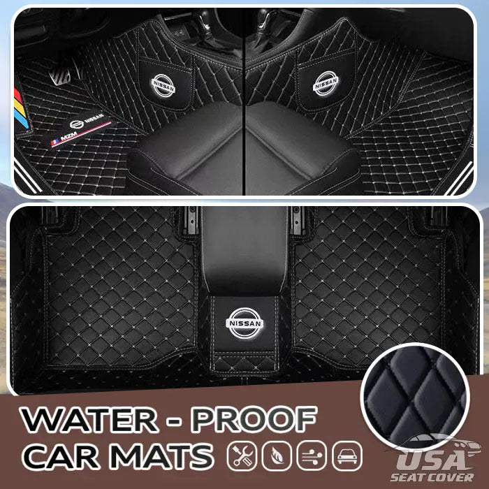 2025 Elvie Custom Logo Heavy Duty, Universal Fit Floor Mats for Cars, SUVs, and Trucks
